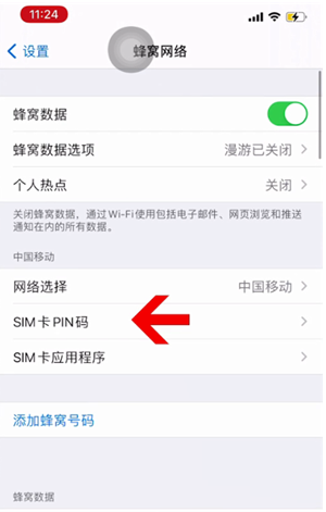 朔州苹果14维修网分享如何给iPhone14的SIM卡设置密码 