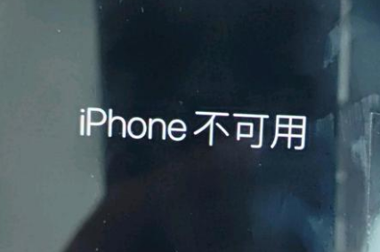 朔州苹果服务网点分享锁屏界面显示“iPhone 不可用”如何解决 